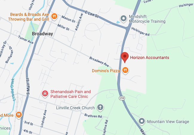 Horizon Accountants Map